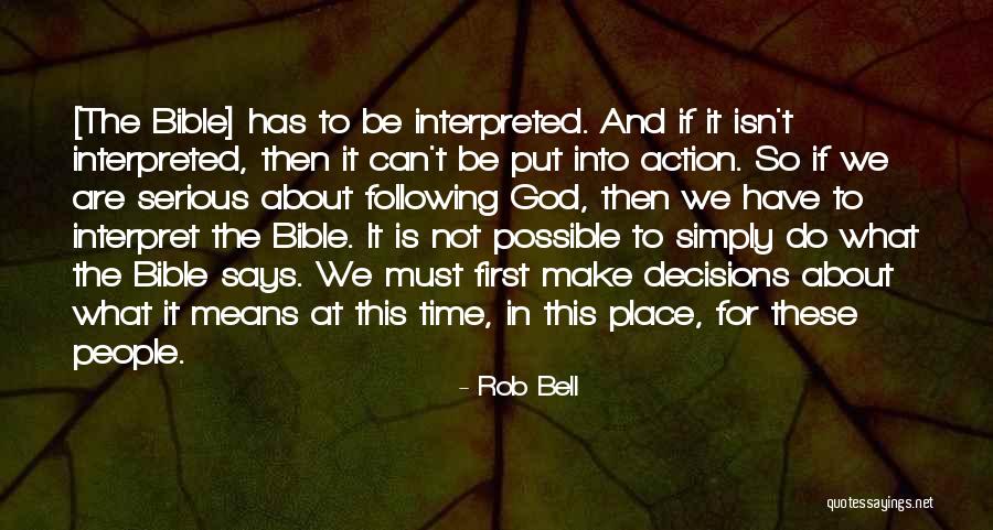 Following God Quotes By Rob Bell