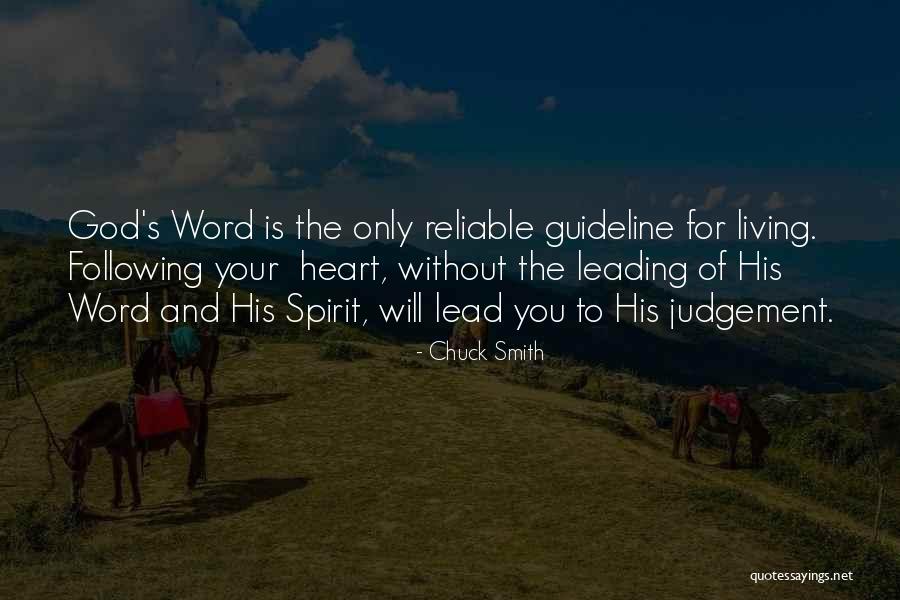 Following God's Word Quotes By Chuck Smith