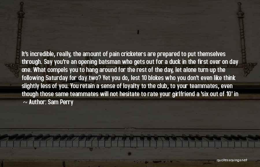 Following Through With What You Say Quotes By Sam Perry