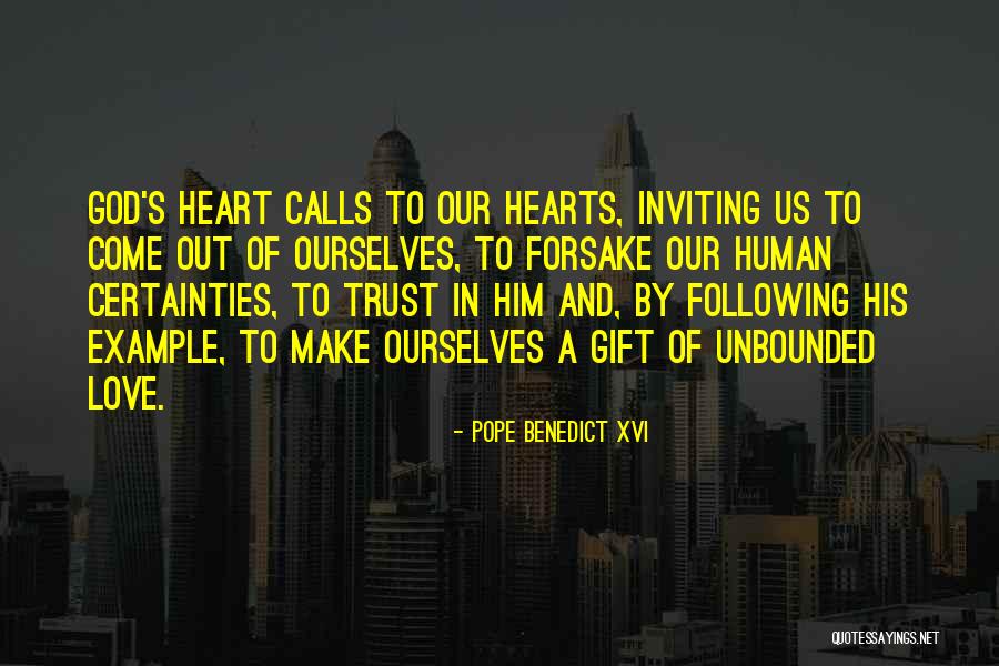 Following Your Example Quotes By Pope Benedict XVI Following Your Example Quotes By Pope Benedict XVI