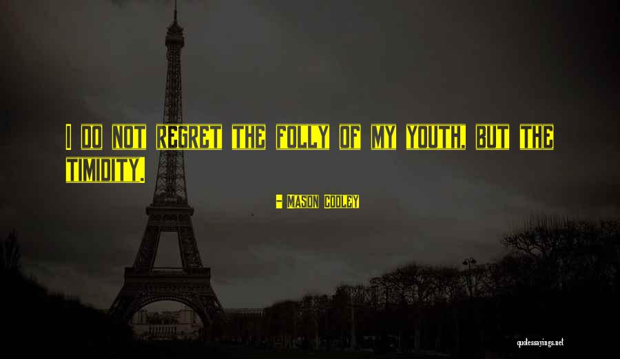Folly Of Youth Quotes By Mason Cooley Folly Of Youth Quotes By Mason Cooley
