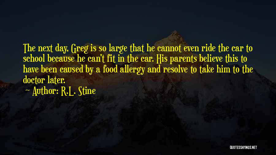 Food Allergy Quotes By R.L. Stine