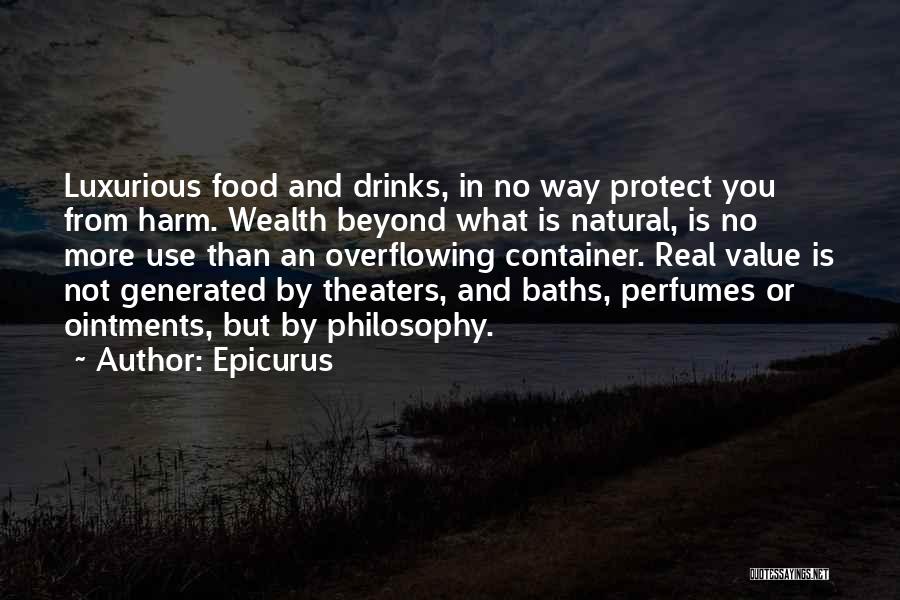 Food And Drinks Quotes By Epicurus