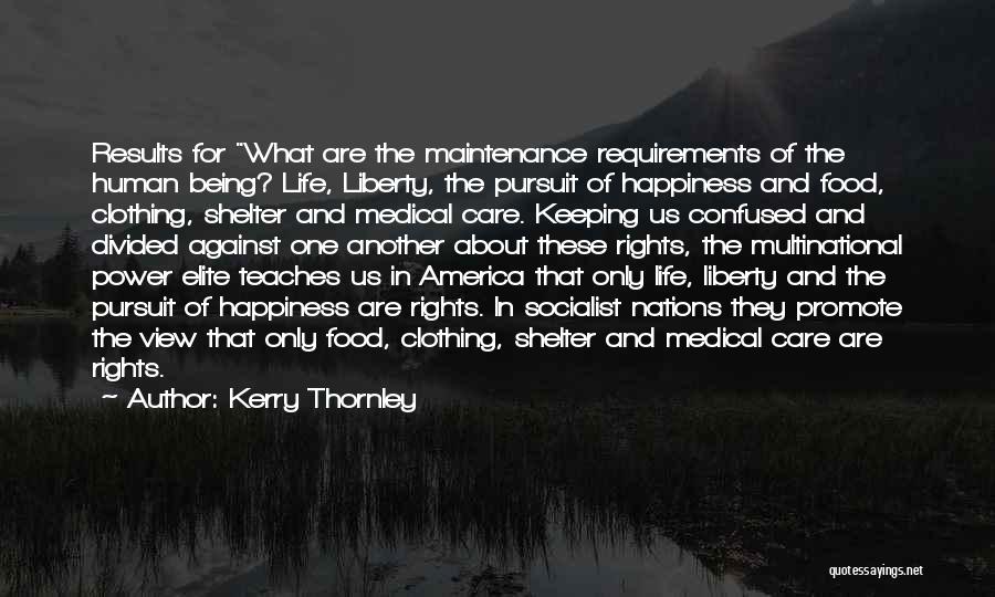 Food And Happiness Quotes By Kerry Thornley