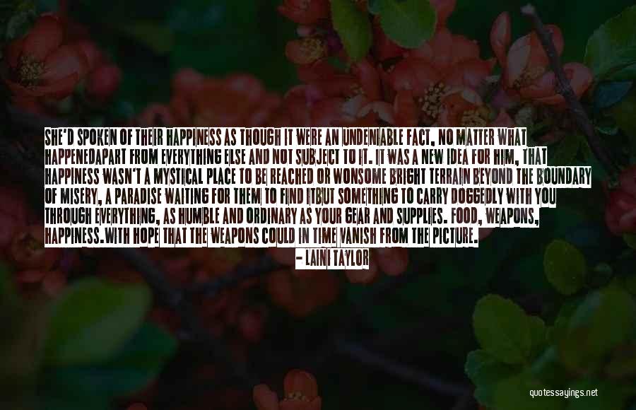 Food And Happiness Quotes By Laini Taylor