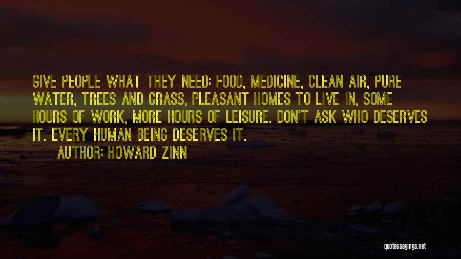 Food And Health Quotes By Howard Zinn