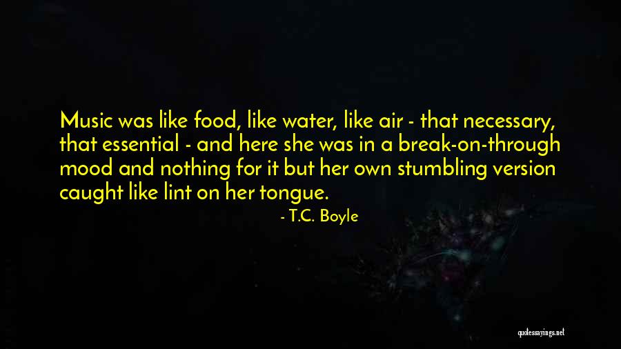 Food And Mood Quotes By T.C. Boyle Food And Mood Quotes By T.C. Boyle