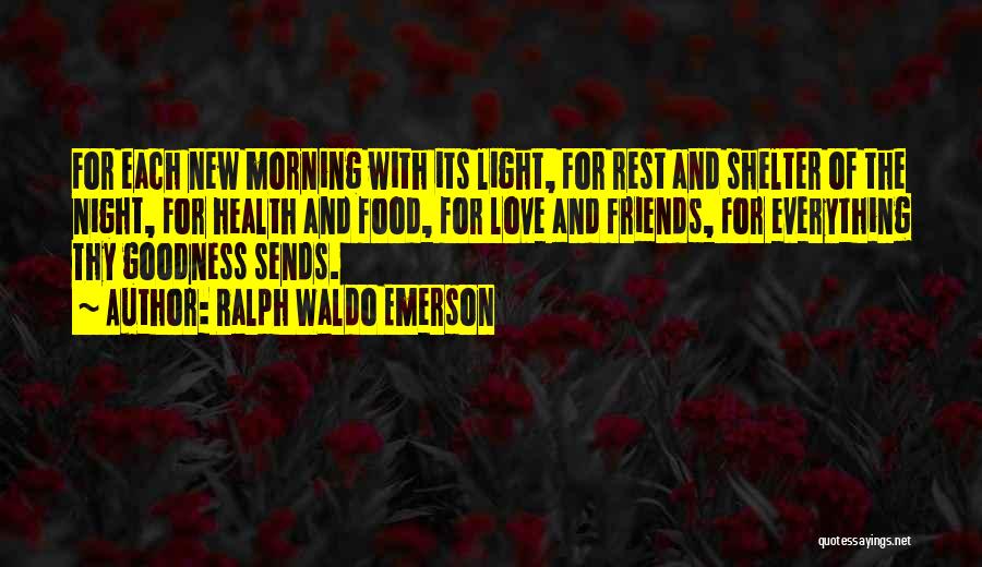 Food And Thanksgiving Quotes By Ralph Waldo Emerson