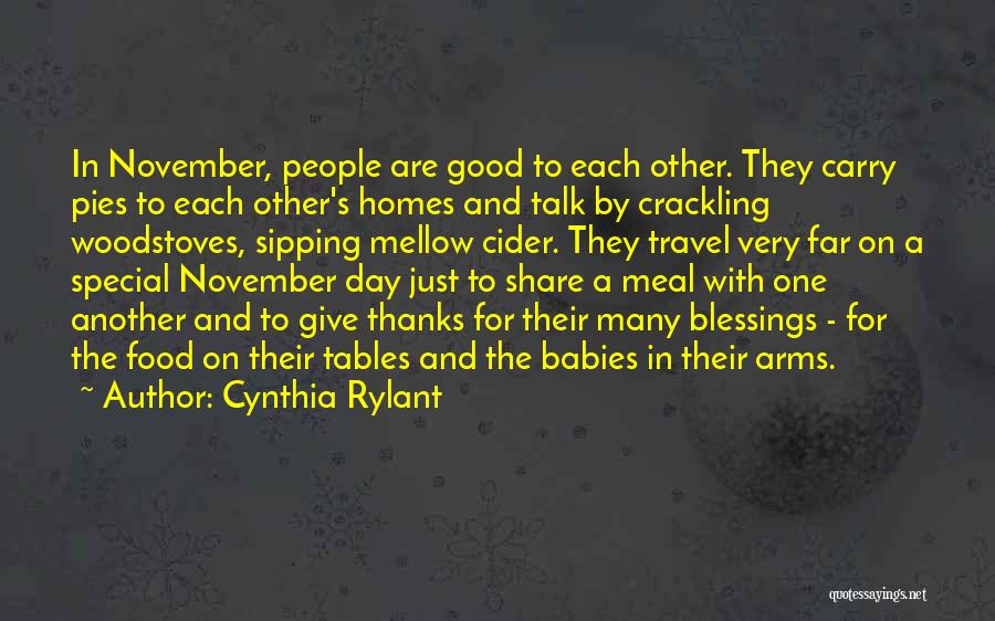 Food And Travel Quotes By Cynthia Rylant
