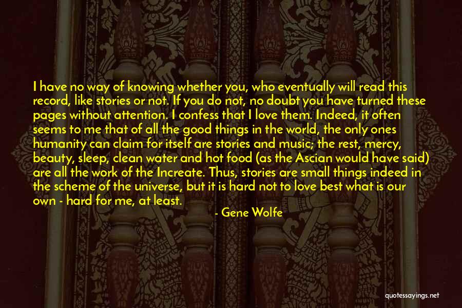 Food And Water Quotes By Gene Wolfe Food And Water Quotes By Gene Wolfe