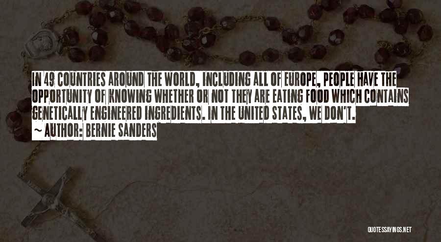 Food Around The World Quotes By Bernie Sanders