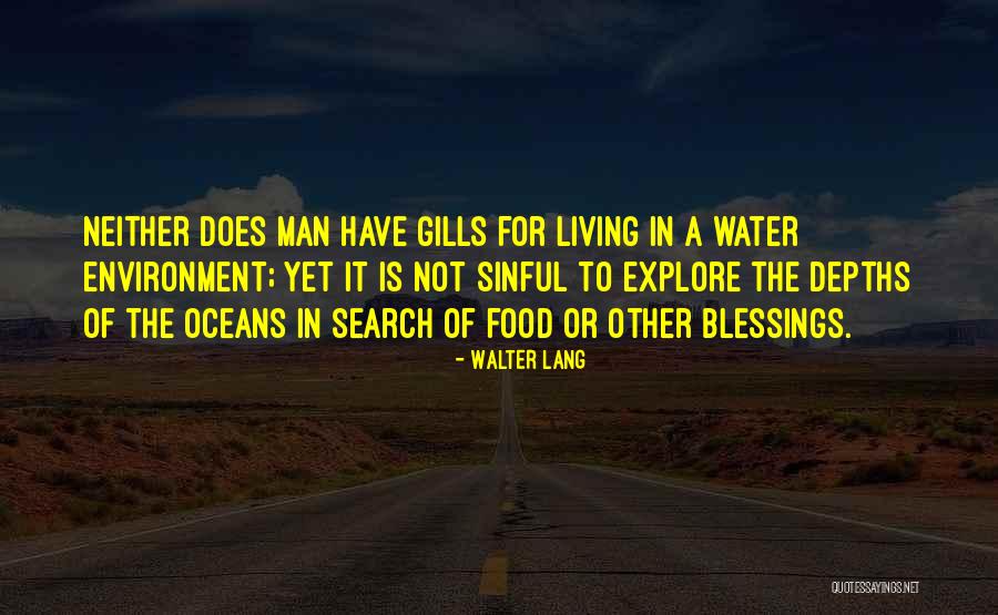 Food Blessings Quotes By Walter Lang Food Blessings Quotes By Walter Lang