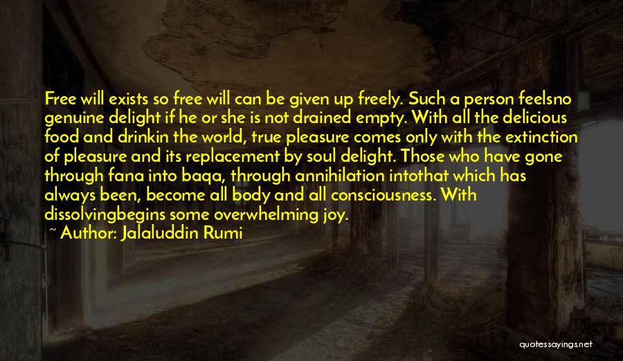 Food Delight Quotes By Jalaluddin Rumi