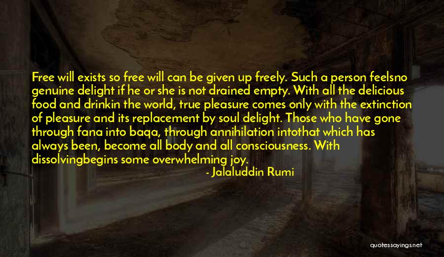 Food Delight Quotes By Jalaluddin Rumi