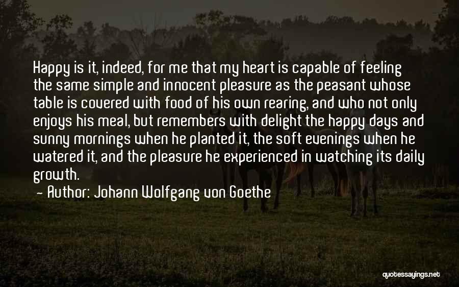 Food Delight Quotes By Johann Wolfgang Von Goethe