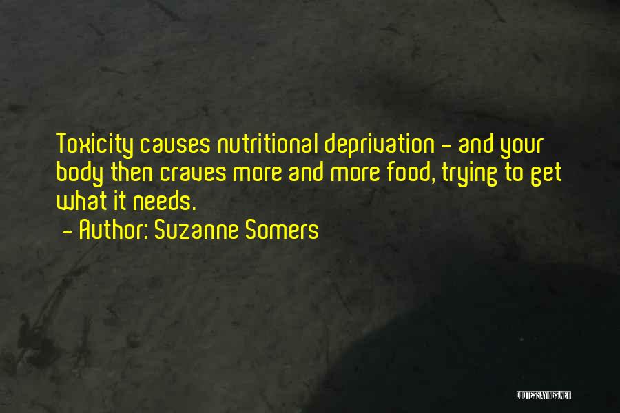 Food Deprivation Quotes By Suzanne Somers