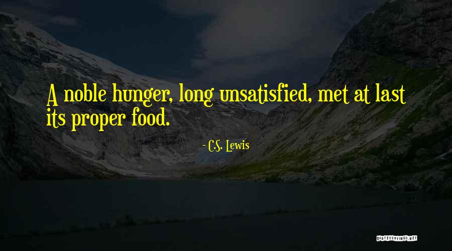Food Hunger Quotes By C.S. Lewis Food Hunger Quotes By C.S. Lewis