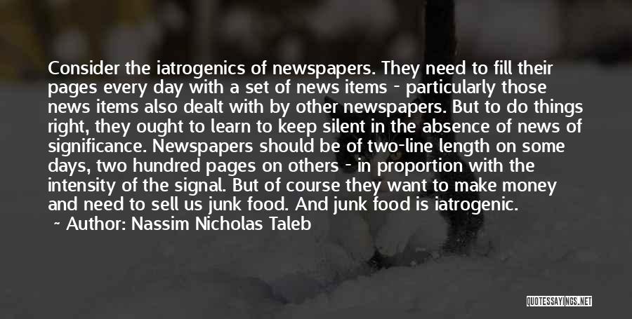 Food Items Quotes By Nassim Nicholas Taleb