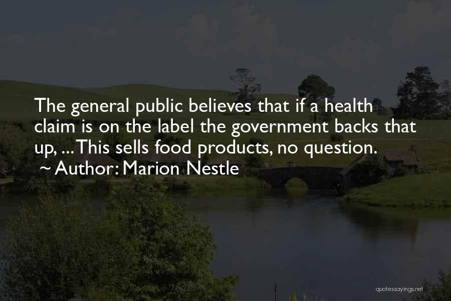 Food Label Quotes By Marion Nestle