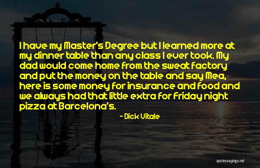 Food On My Table Quotes By Dick Vitale Food On My Table Quotes By Dick Vitale