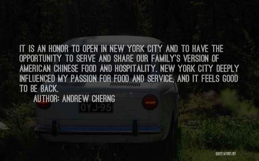 Food Passion Quotes By Andrew Cherng