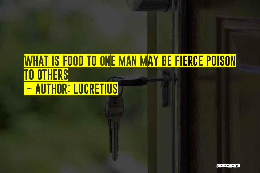 Food Poison Quotes By Lucretius