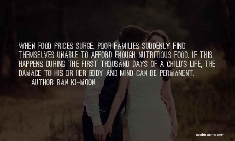 Food Prices Quotes By Ban Ki-moon