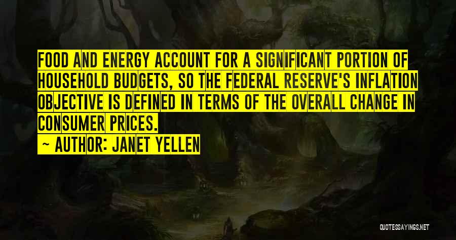 Food Prices Quotes By Janet Yellen