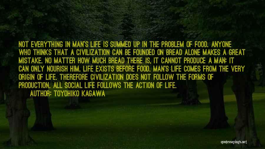 Food Production Quotes By Toyohiko Kagawa