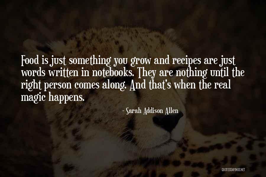 Food Recipes Quotes By Sarah Addison Allen Food Recipes Quotes By Sarah Addison Allen