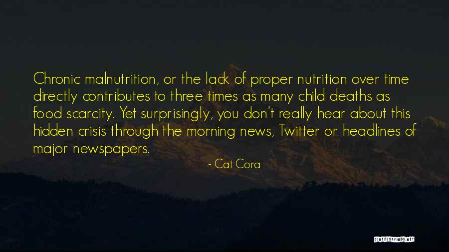 Food Scarcity Quotes By Cat Cora Food Scarcity Quotes By Cat Cora