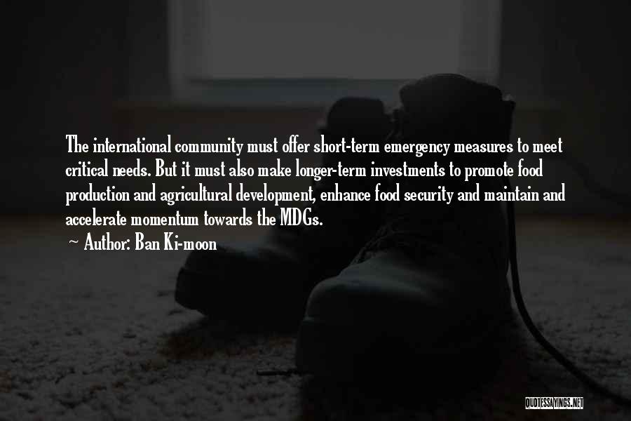 Food Security Quotes By Ban Ki-moon