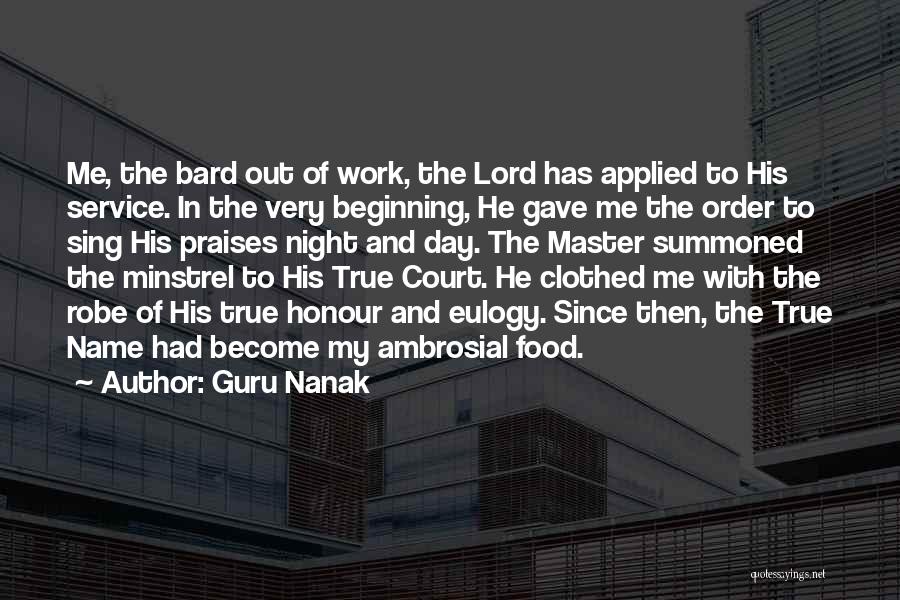 Food Service Quotes By Guru Nanak