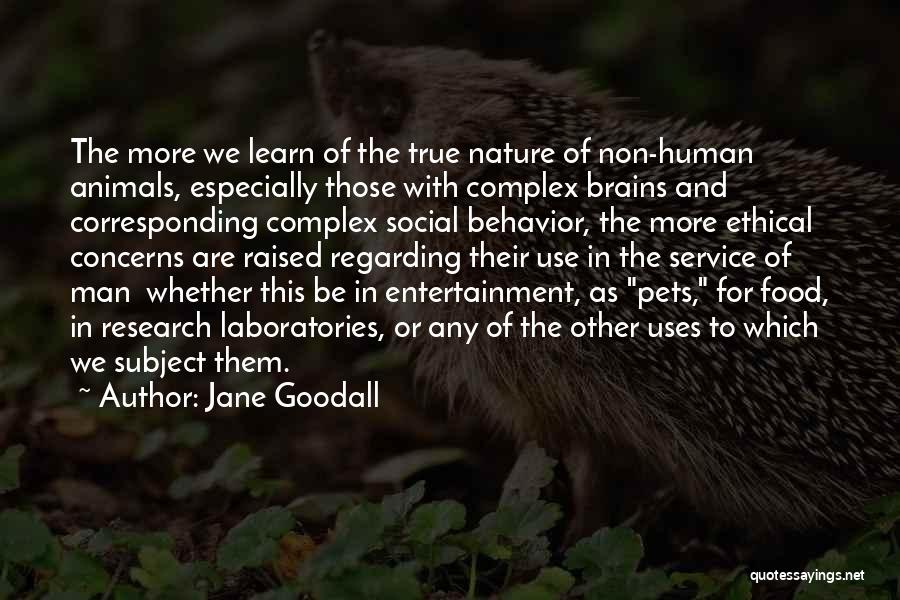 Food Service Quotes By Jane Goodall