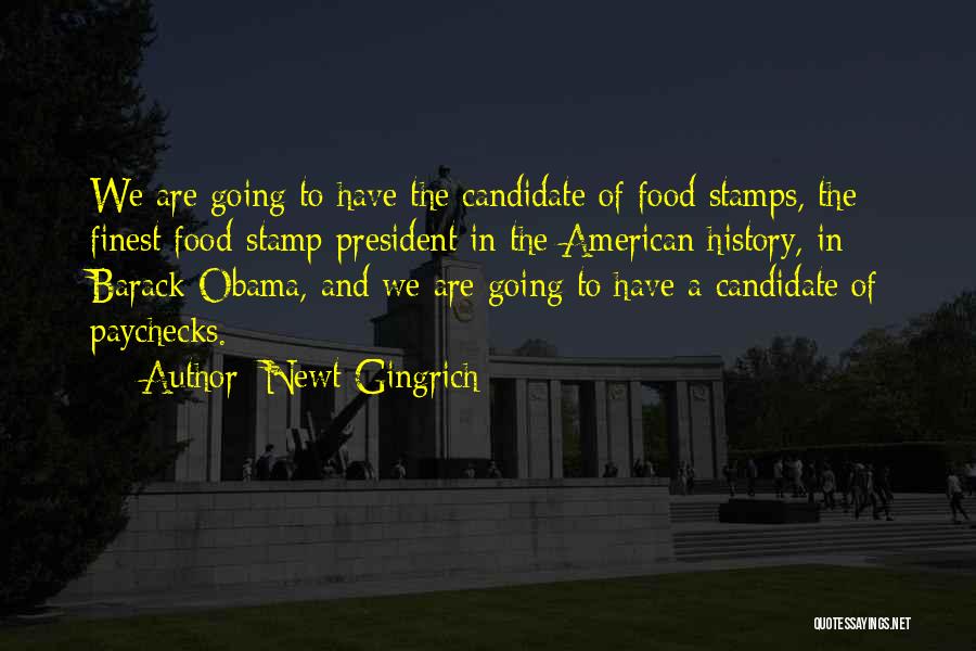 Food Stamp Quotes By Newt Gingrich
