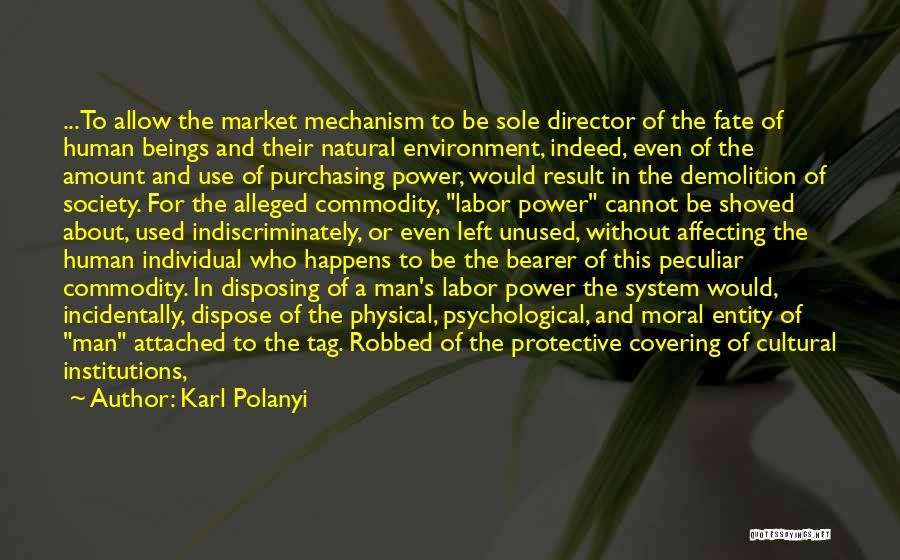 Food Starvation Quotes By Karl Polanyi