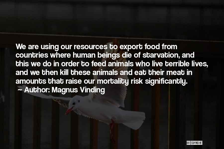 Food Starvation Quotes By Magnus Vinding