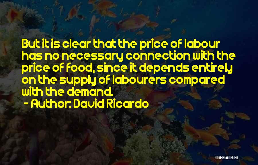 Food Supply Quotes By David Ricardo