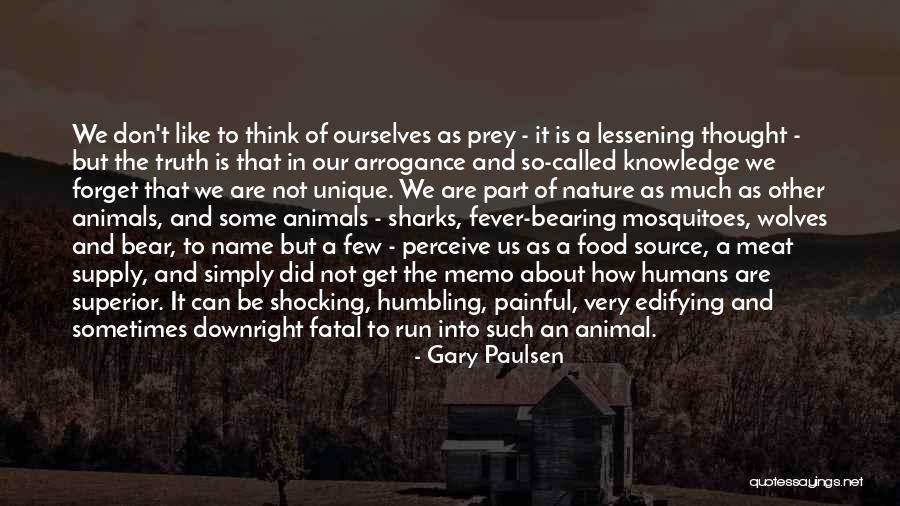 Food Supply Quotes By Gary Paulsen