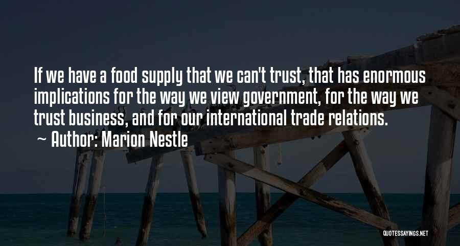 Food Supply Quotes By Marion Nestle