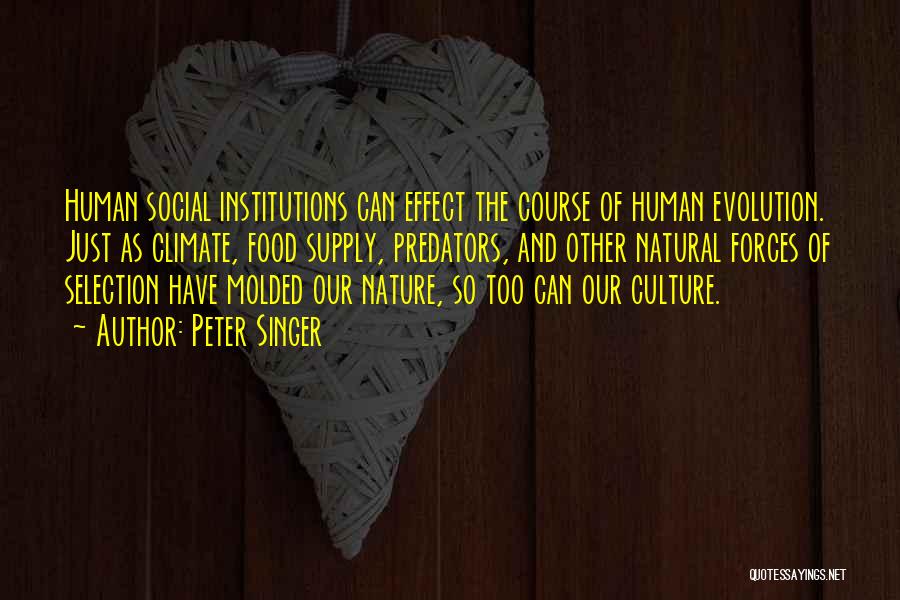 Food Supply Quotes By Peter Singer