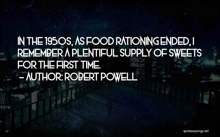 Food Supply Quotes By Robert Powell