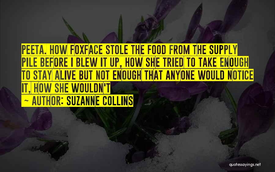 Food Supply Quotes By Suzanne Collins