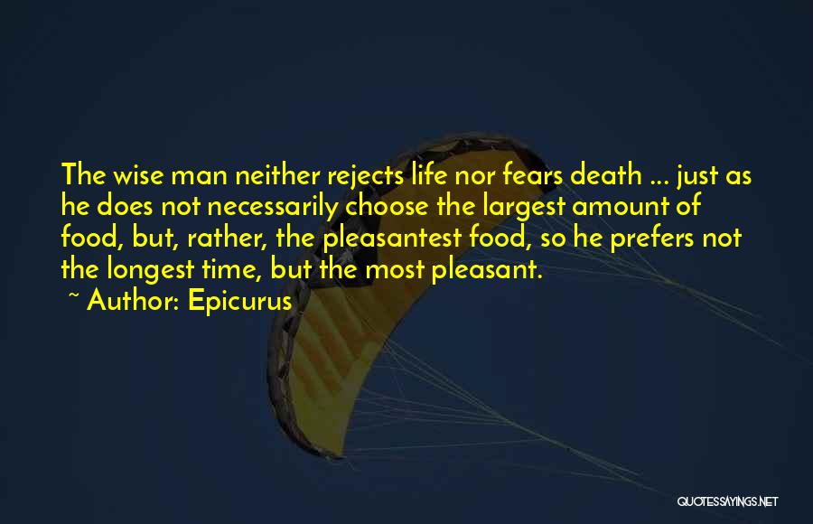 Food Wise Quotes By Epicurus