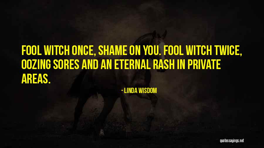 Fool Me Once Shame You Quotes By Linda Wisdom