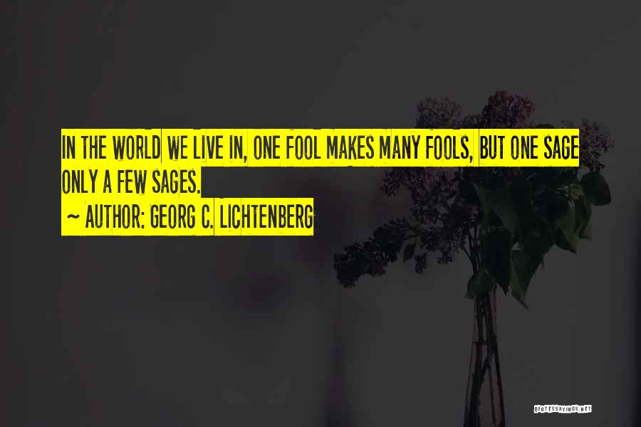 Fool Quotes By Georg C. Lichtenberg