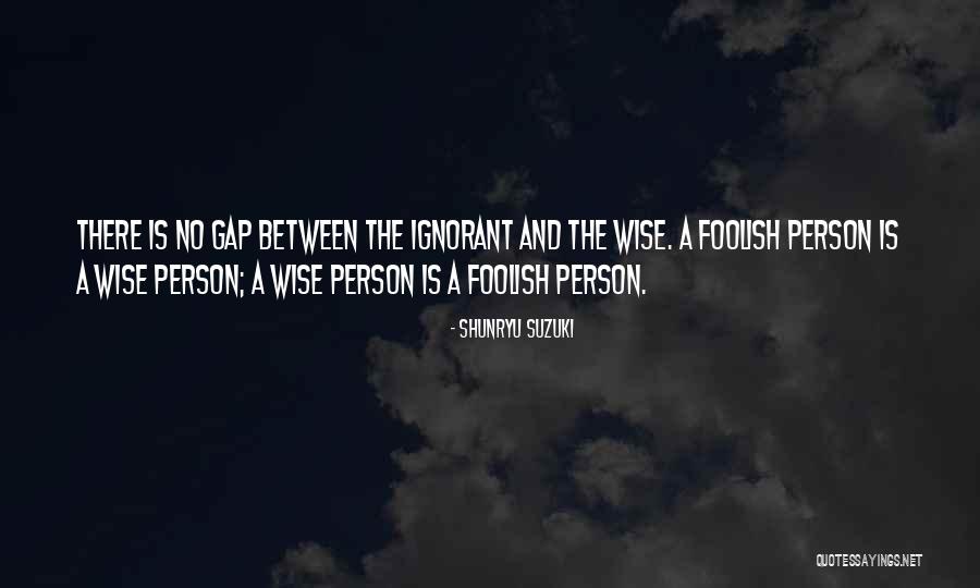 Foolish Person Quotes By Shunryu Suzuki Foolish Person Quotes By Shunryu Suzuki