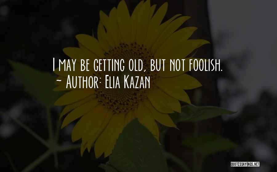 Foolish Quotes By Elia Kazan