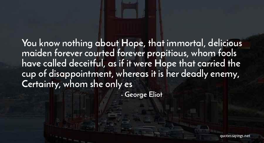 Fools And Hope Quotes By George Eliot Fools And Hope Quotes By George Eliot