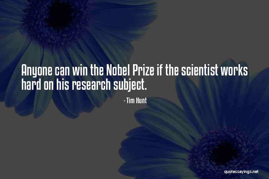 Foor Quotes By Tim Hunt Foor Quotes By Tim Hunt